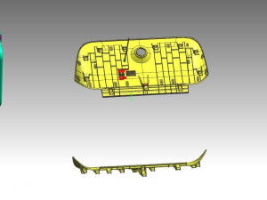 汽車進氣歧管產品氣輔注塑模具